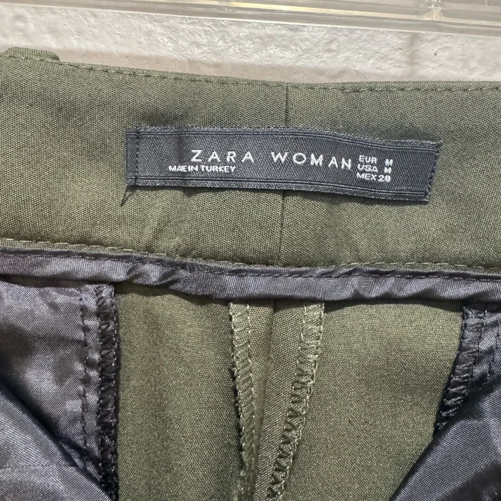 Zara Men's Olive Green Pants - Picture 2 of 3